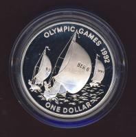 Bermuda 1993. 1$ Ag "Olimpiai játékok-vitorla" T:PP