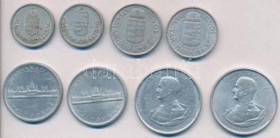 1941. 1P Al (2x) + 1942. 2P Al + 1943. 2P Al + 5P Al "Horthy Miklós születésének 75. évfordulój...