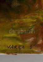 Varga Sándor (?-?): Erdő részlet. Olaj, vászon, 34×40 cm