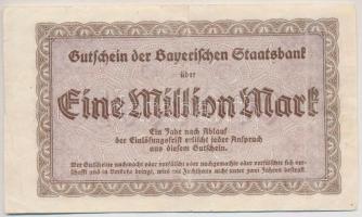 Németország / Weimari Köztársaság 1923 (1922). 1000M piros "Eine Milliarde Mark" felülbély...