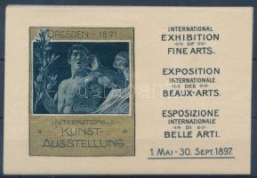 1897 A Drezdai Nemzetközi Művészeti Kiállítás 4 reklámcédula