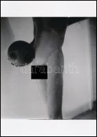 cca 1969 Ifjúkori álmok, szolidan erotikus fénykép, korabeli vintage negatívról készült mai nagyítás, 25x18 cm / erotic photo, 25x18 cm