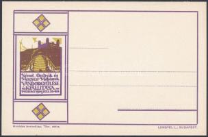 1914 Német, osztrák és magyar méhészek vándorgyűlése 4x4-es kisív és levelezőlap