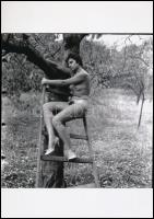 cca 1976 ,,Kertész leszek, fát nevelek", 3 db szolidan erotikus fénykép, korabeli vintage negat...
