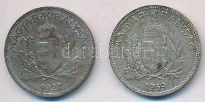 1927-1939. 1P Ag (2x) T:2,2-