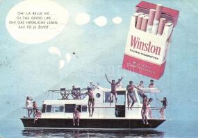 6 db MODERN cigaretta reklám képeslap (tiltott) / 6 MODERN cigarettes advertisement postcards (prohi...