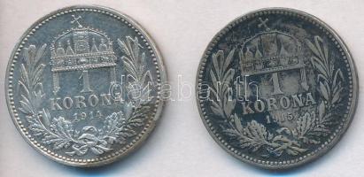 1914KB 1K Ag "Ferenc József" + 1915KB 1K Ag "Ferenc József" T:2,2- patina
Adamo...