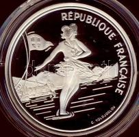 Franciaország 1989. 100F Ag "Olimpiai játékok-korcsolya" T:PP
