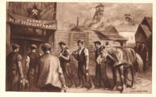 3 db bányász motívum képeslap, ebből 2 Vydai Brenner Nándor szignóval a magyar szocialista bányász s...