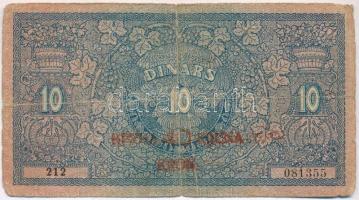 Szerb-Horvát-Szlovén Királyság 1919. 10D "40K" felülbélyegzéssel T:III-,IV
Kingdom of the...