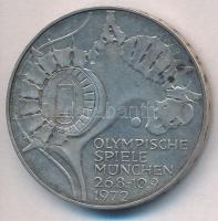 NSZK 1972J 10M Ag &quot;Müncheni Olimpia&quot; T:2 FRG 1972J 10 Mark Ag &quot;Münich Olympics&quot; C:XF