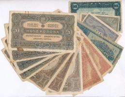 1920. 20f-20K (12x) + ~1920. "Vásárlási visszatérítés" 100K-ról, kitöltetlen T:III