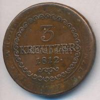 1812S 3kr Cu "I. Ferenc" T:2-