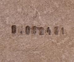 Zsolnay kályhacsempe 2 db, pirogránit, egyik jelzett, jó állapotban, 23×23 cm, m:5 cm (2×)