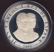 Spanyolország 1991. 2000P Ag "Barcelonai olimpia-fáklya,zászló" T:PP