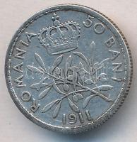 Románia 1911. 50b Ag "I. Károly" T:2 kis karc
Romania 1911. 50 Bani Ag "Carol I"...