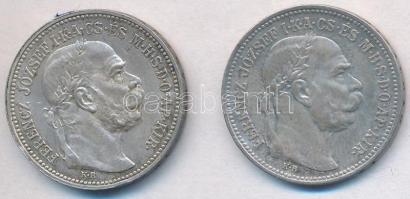 1916KB 1K Ag "Ferenc József" (2x) T:2 kis ph.