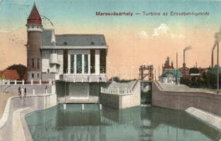 Marosvásárhely, Targu Mures; Turbina az Erzsébet-ligetnél, Porjes S. kiadása / turbine (EB)