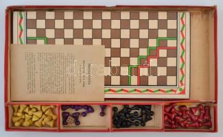 2 db régi társasjáték: Sporttársasjáték + Halma-Six, saját dobozaikban