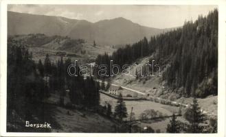 Borszék, Borsec; Út Tölgyes felé, Heiter György kiadása / road (EK)