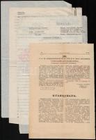 1929-1937 4 db útlevelek kiállításával kapcsolatos belügyminisztériumi dokumentum: Németországba és Olaszországba, illetve az 1936-os berlini olimpiára utazóknak kiállított útlevelekről.