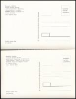 cca 1970 Budapest, Astoria és Deák tér metrómegálló, 2 db feliratozott fotólap, 17x11 cm