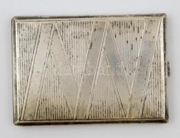 Ezüst (Ag.) cigarettatárca, jelzett, 12×8,5×1,5 cm, nettó 151 g