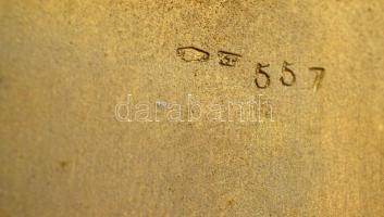 Ezüst (Ag.) cigarettatárca, jelzett, 12×8,5×1,5 cm, nettó 151 g