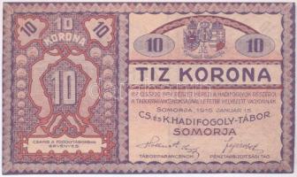 Somorja / hadifogolytábor 1916. 10K BB két nagybetűs sorozat és arab sorszám T:I,I-  Adamo HHS-1.7
