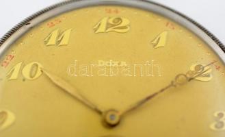 cca 1920 Fémtokos Doxa zsebóra hibátlan számlappal, üveggel, jól működő / Metal case Doxa pocket wat...