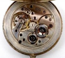 cca 1920 Fémtokos Doxa zsebóra hibátlan számlappal, üveggel, jól működő / Metal case Doxa pocket wat...