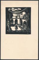 Vadász Endre  (1901-1944) 3 db fametszet. 21x14 cm