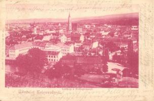 Kolozsvár, Cluj; Látkép a Fellegvárról, Kováts P. Fiai kiadása / general view (EK)