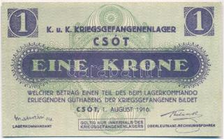 Csót / Hadifogolytábor 1916. augusztus 1. 1K T:I-
Adamo HHC-1.3.2