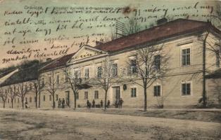 Oravica, Oravita; Graenzenstein sétány, Kincstári épületek, Weisz Félix kiadása / street, treasury buildings (EK)