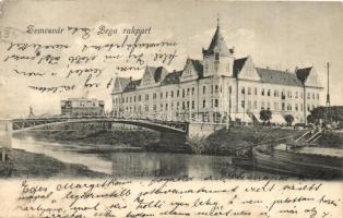 Temesvár, Timisoara; Bega rakpart / quay, wharf (EK)