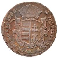 1763. Rézdénár "Mária Terézia / zárt korona" T:2,2- Huszár: 1756., Unger III.: 1278.