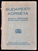 Budapesti körséta. Budapest történelmi és művészeti emlékei. Bp., 1933, Budapest Székesfőváros Idegenforgalmi Hivatala, 47 p. Kiadói kissé szakadozott, kissé foltos papírkötés.