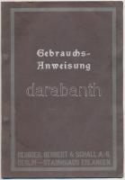cca 1910-1920 Gebrauchs-Anweisung für Triumph-Einrichtung, Reiniger, Gebbert & Schall AG, 6p