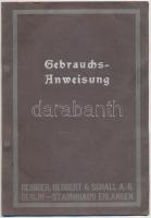 cca 1910-1920 Gebrauchs-Anweisung für Triumph-Einrichtung, Reiniger, Gebbert & Schall AG, 6p