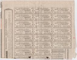 Ausztria / Bécs 1897. "Bécsi Közlekedési Bizottság" jelzálogkötvény 2000K-ról, szelvényekk...
