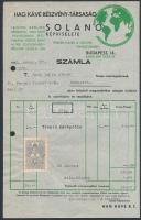 1931-1943 Pécs, Bp.IX., Spitzer Mihály Bádogos, Vízvezetékszerelő és Hag Kávé Részvénytársaság fejlé...