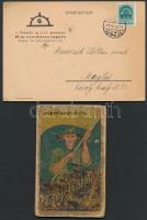 cca 1941-1942 A Budapesti Ág.H.Ev. Gimnázium 16. sz. Cserkészcsapatának fejléces borítékja, levelező...