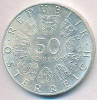 Ausztria 1974. 50Sch Ag "1200 éves a Salzburgi Dóm" T:1-,2 
Austria 1974. 50 Schilling Ag...