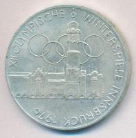 Ausztria 1976. 100Sch Ag "Téli Olimpia Innsbruck" T:1- Austria 1976. 100 Schilling "Winter Olympics Innsbruck / Building and Olympic logo" CAU Krause KM#2927