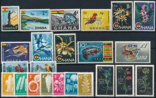 1963-1977 Flower 7 sest + 3 stamps, 1963-1977 Virág motívum 7 klf sor + 3 db önálló érték