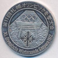 NSZK 1972. XI. Olympische Winterspiele Sapporo (XI. Téli Olimpia Szapporo) fém emlékérem (34mm) T:2 FRG 1972. XI. Olympische Winterspiele Sapporo (XI Winter Olympic Games Sapporo) metal commemorative medal (34mm) C:XF