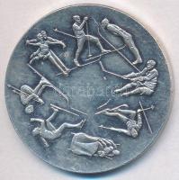 NSZK 1972. "XI. Olympische Winterspiele Sapporo (XI. Téli Olimpia Szapporo)" fém emlékérem...
