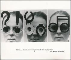 Párizs, francia szemüvegtervezők ideje, MTI sajtófotó, feliratozva, 21x24 cm