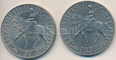 Nagy-Britannia 1977. 25P "Ezüst Jubileum - II. Erzsébet" (2x) T:2 Great Britain 1977. 25 P...